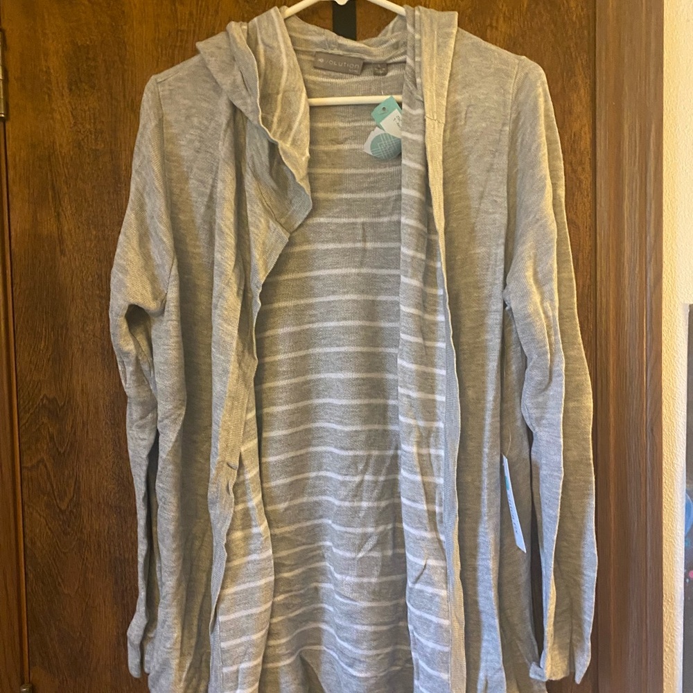 Cardigan with hood